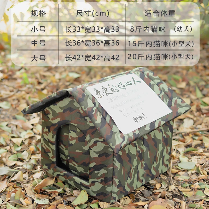 Outdoor Waterproof  Dog Shelter Winter Cold Proof Rain Sun Protection Warm All Season Universal Outdoor  House