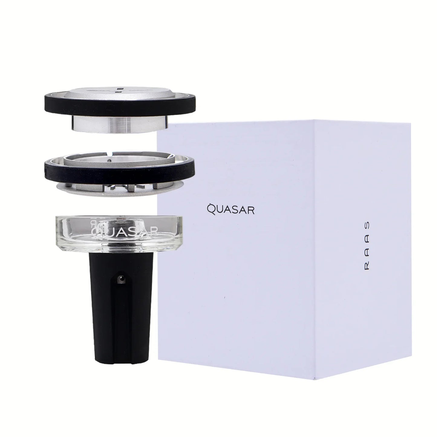 Hookah Bowl Set - French QUASAR Thermic head Charcoal Glass Bowl, Smoke Pot & Shisha Chicha Accessories in Gift Box