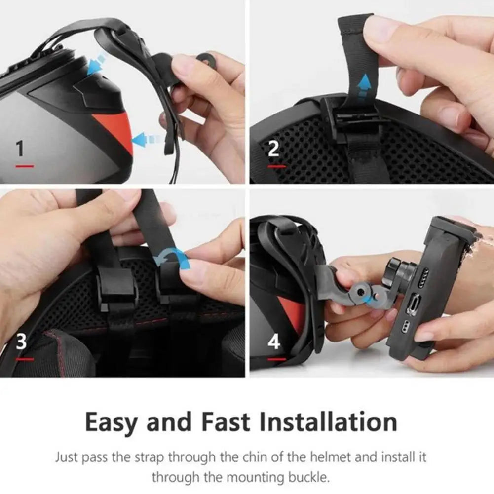 Helmet Holder Helmet Accessories Motorcycle Riding Mobile Phone Holder Sports Camera Chin Holder