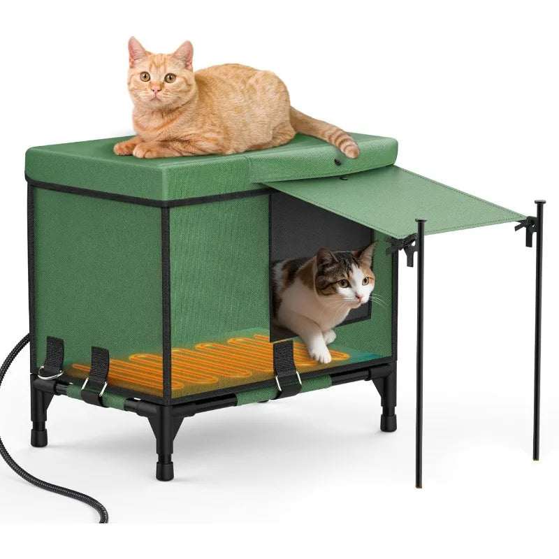 Large Space Cat Nest Warm Room Outdoor Heating Insulation Sunshade Cat Beds Foldable Pet Bed Waterproof Coldroof Pet Supplies