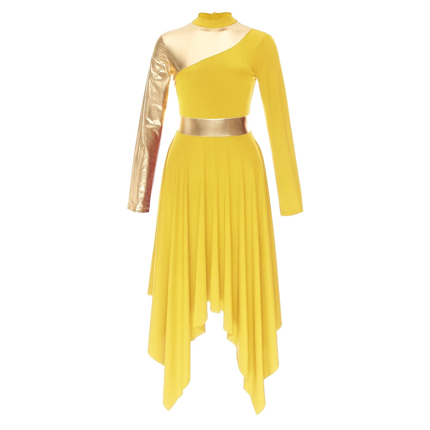 Adults Liturgical Praise Dance Dress Women Lyrical Performance Costume Modern Contemporary Dress Celebration of Spirit Dancewear