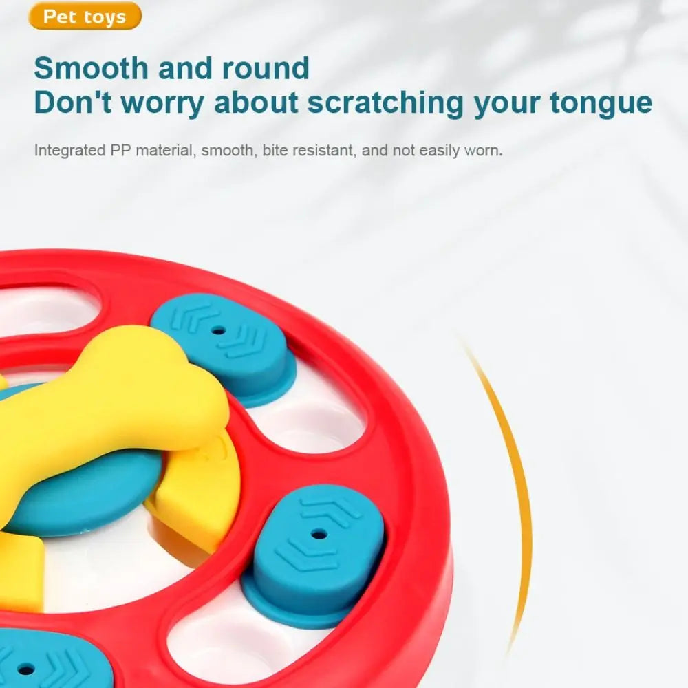 Training Toy Rotating Pet Feeding Toy Interactive Durable Dog Turntable Pet Puzzle Toy Pet Food Dispenser