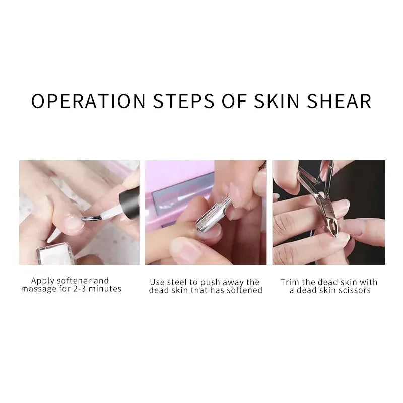 Professional Stainless Steel Cuticle Nail Nipper Clipper Nail Art Manicure Pedicure Trim Plier Cutter Beauty Scissors Tools