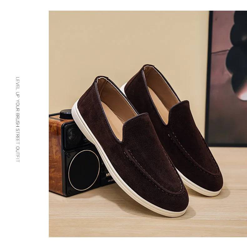 Men Casual Shoes Formal Man Loafers Leisure Walk Tassel Moccasins Italian Breathable Slip on Male Boat Shoes