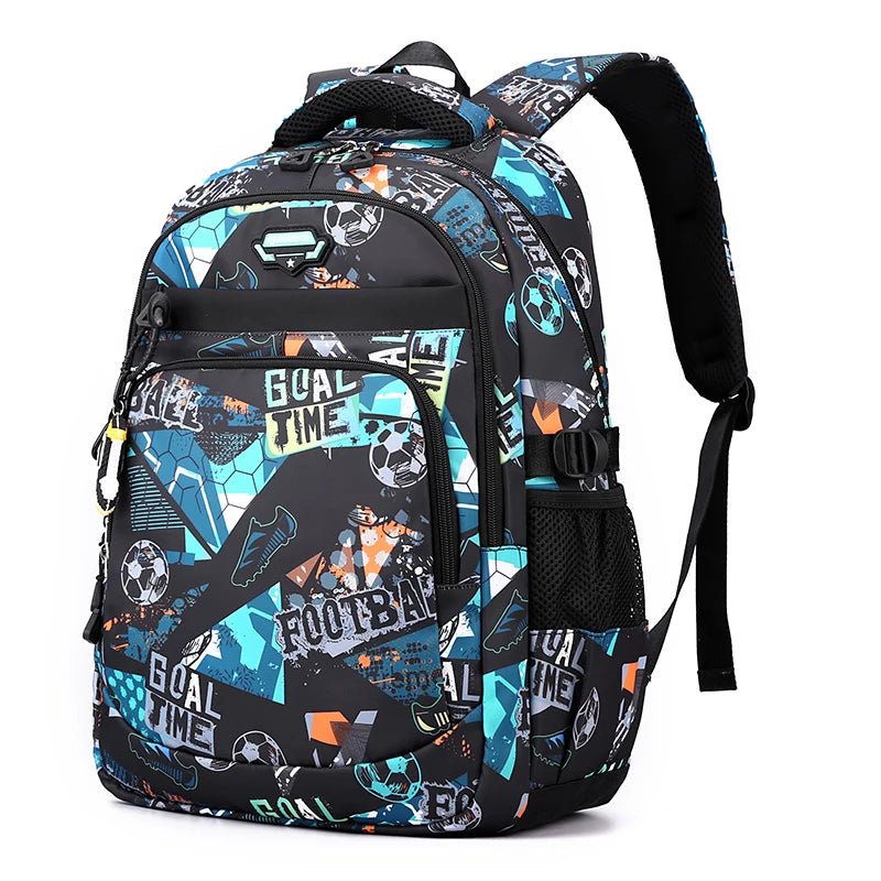 Children School Backpack for Boys Schoolbag for Kids Teenage Elementary Middle Waterproof Lightweight Bookbag Daypack 3-9 Garde