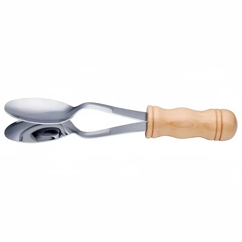 Musical Spoons Percussion Instrument with Wooden Handle Orff Instruments for Children's Music Education Classroom Teaching Tool