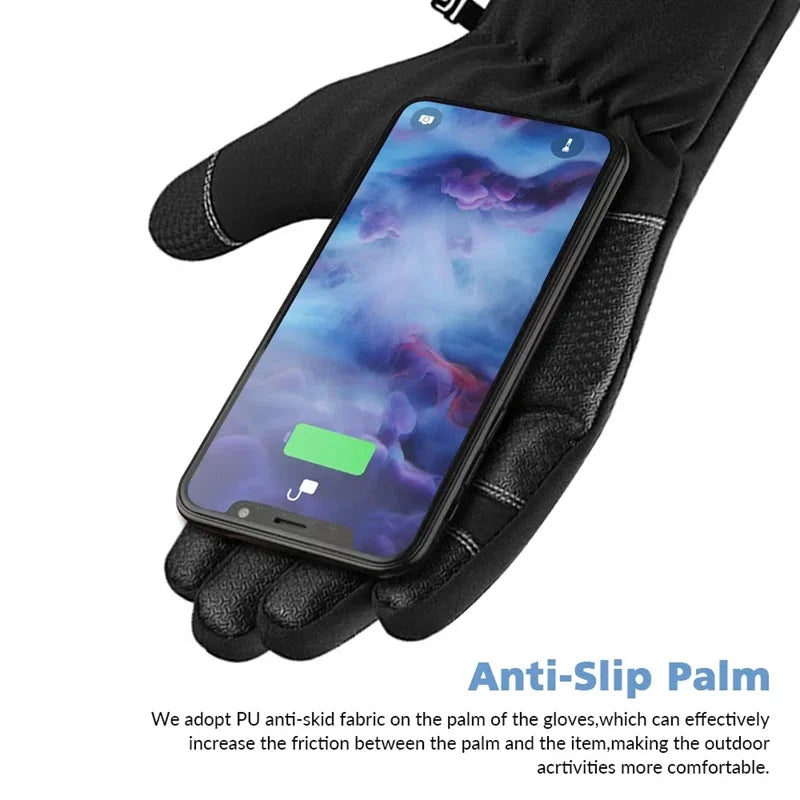Winter Gloves Waterproof Thermal Touch Screen Thermal Windproof Warm Gloves Cold Weather Running Riding Sports Hiking Ski Gloves