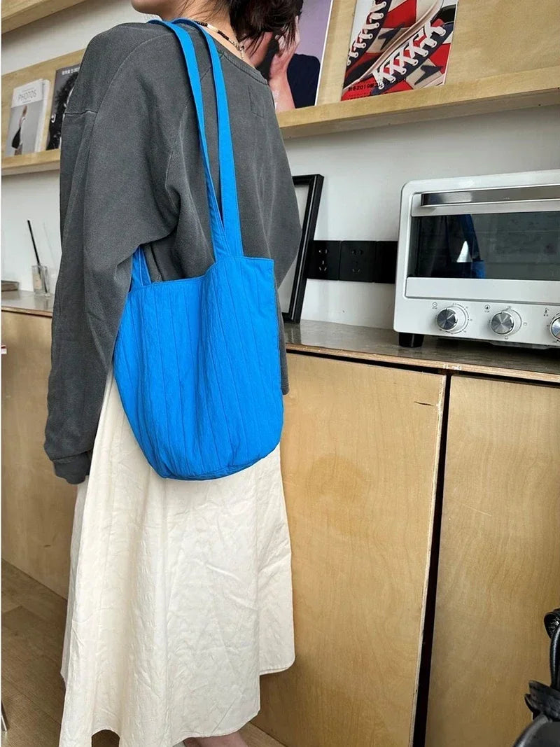 Casual Fashion Bag for Women Shopper Handbags Environmental Storage Reusable Shoulder Tote Bag School Bags Girl Designer Bag