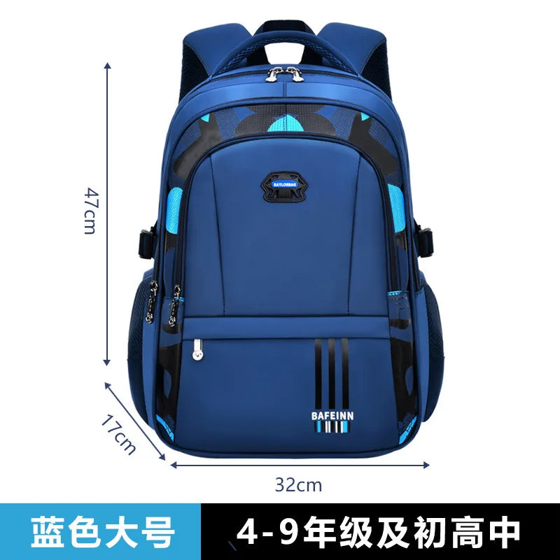 New Elementary School Students Schoolbag Boys 1-3-6 Grades 6-12 Years Old Lightweight Leisure CHILDREN'S Shoulder Bag Large Capa