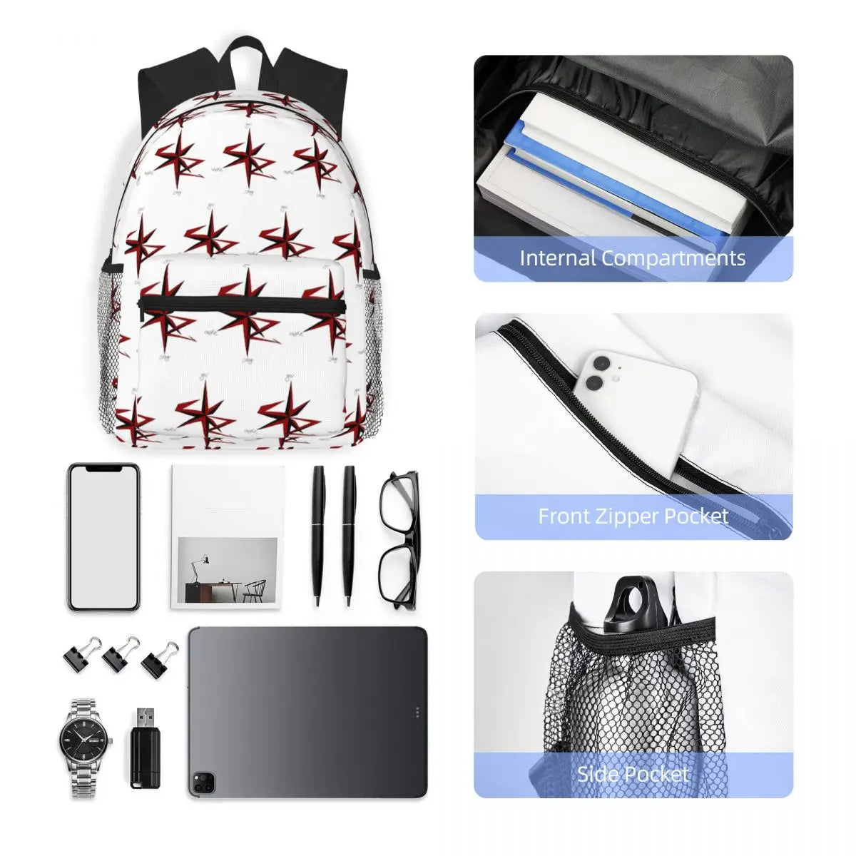 Stray Kids Student Backpack School Bag Hiking Travel Daypack for Boys Girls Fashion Bookbag Shoulder Bags