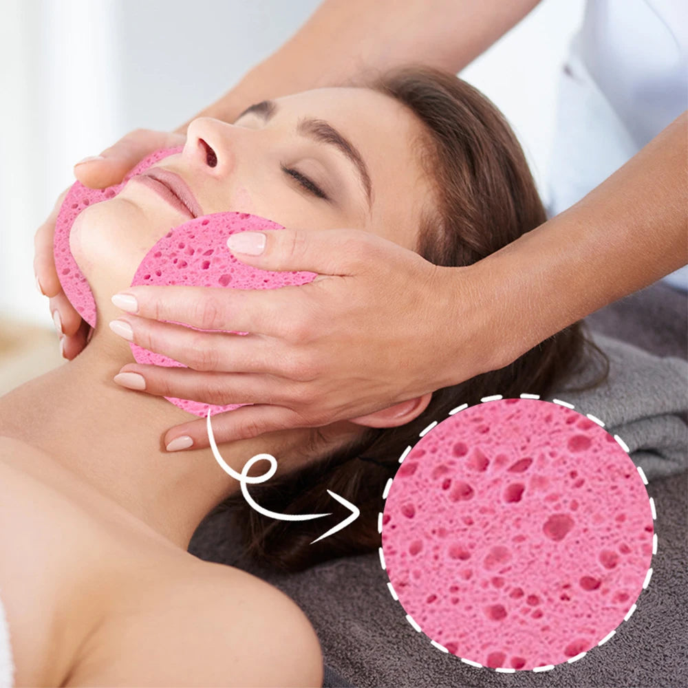 Compressed Facial Sponge 30/50/100pcs Natural Cosmetic Spa Sponges For Facial Cleansing Exfoliating Mask Makeup Removal Tools