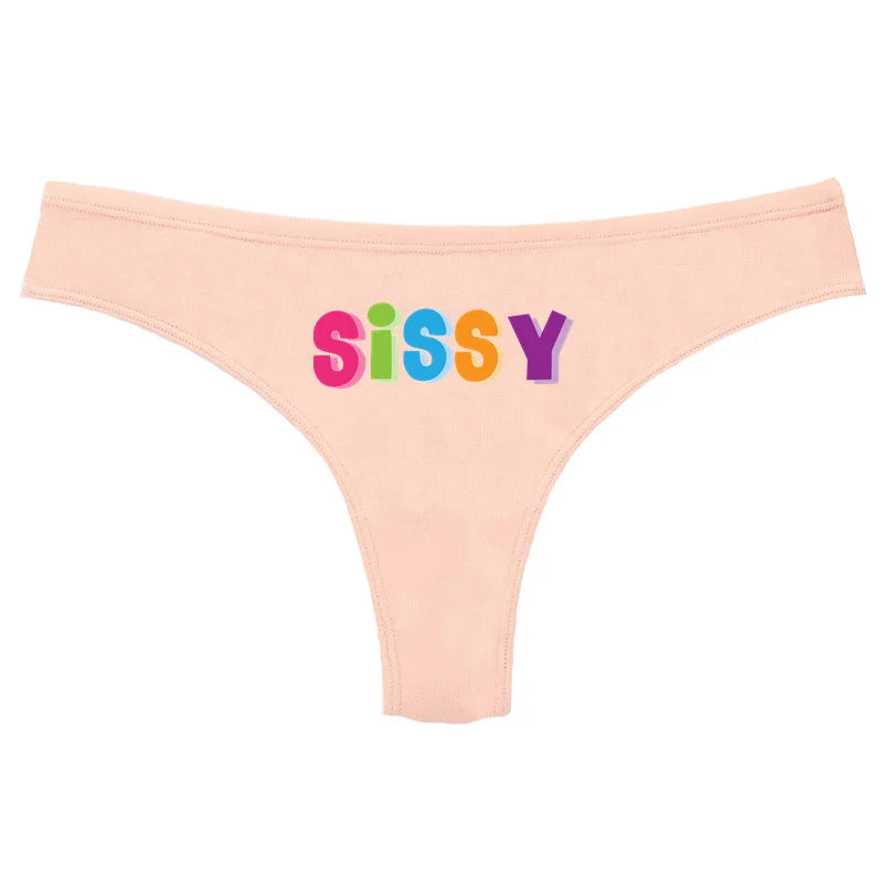Multicolor Cotton Thongs Low Waist Underwear Thong Sexy Thongs For Women Funny Gifts Couple Gifts Thong Panties Ladies Underwear
