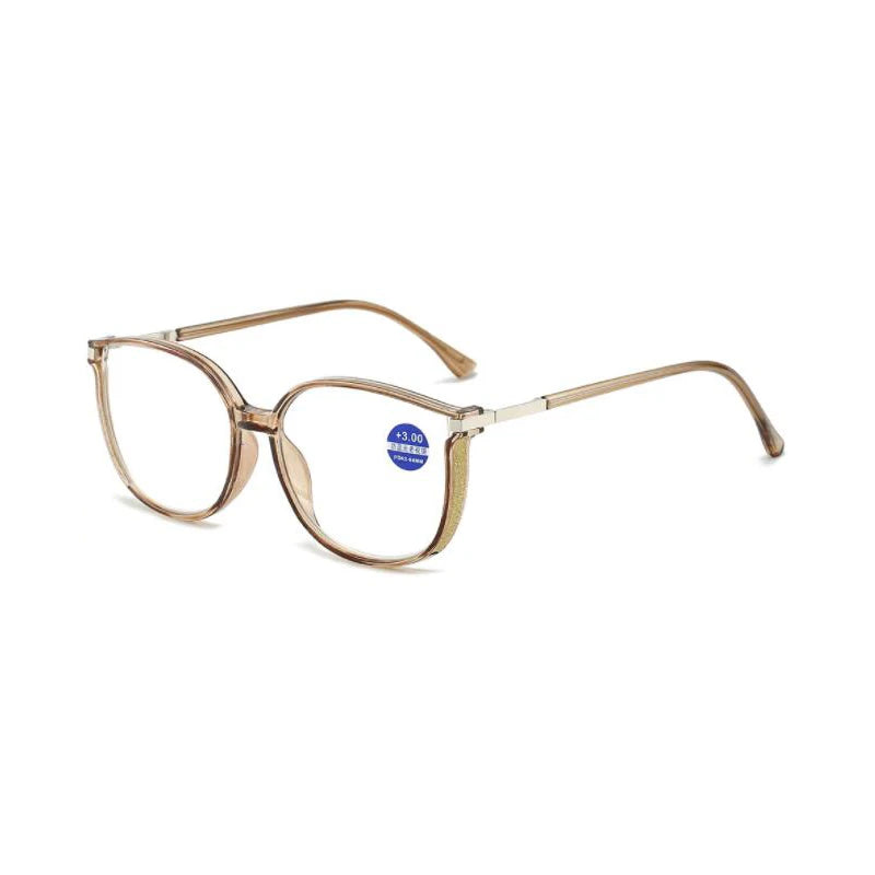 Reading Glasses Women Men Square Prescription Lenses Multifocal Eyeglasses Anti-blue Light Computer Eyewear Frames