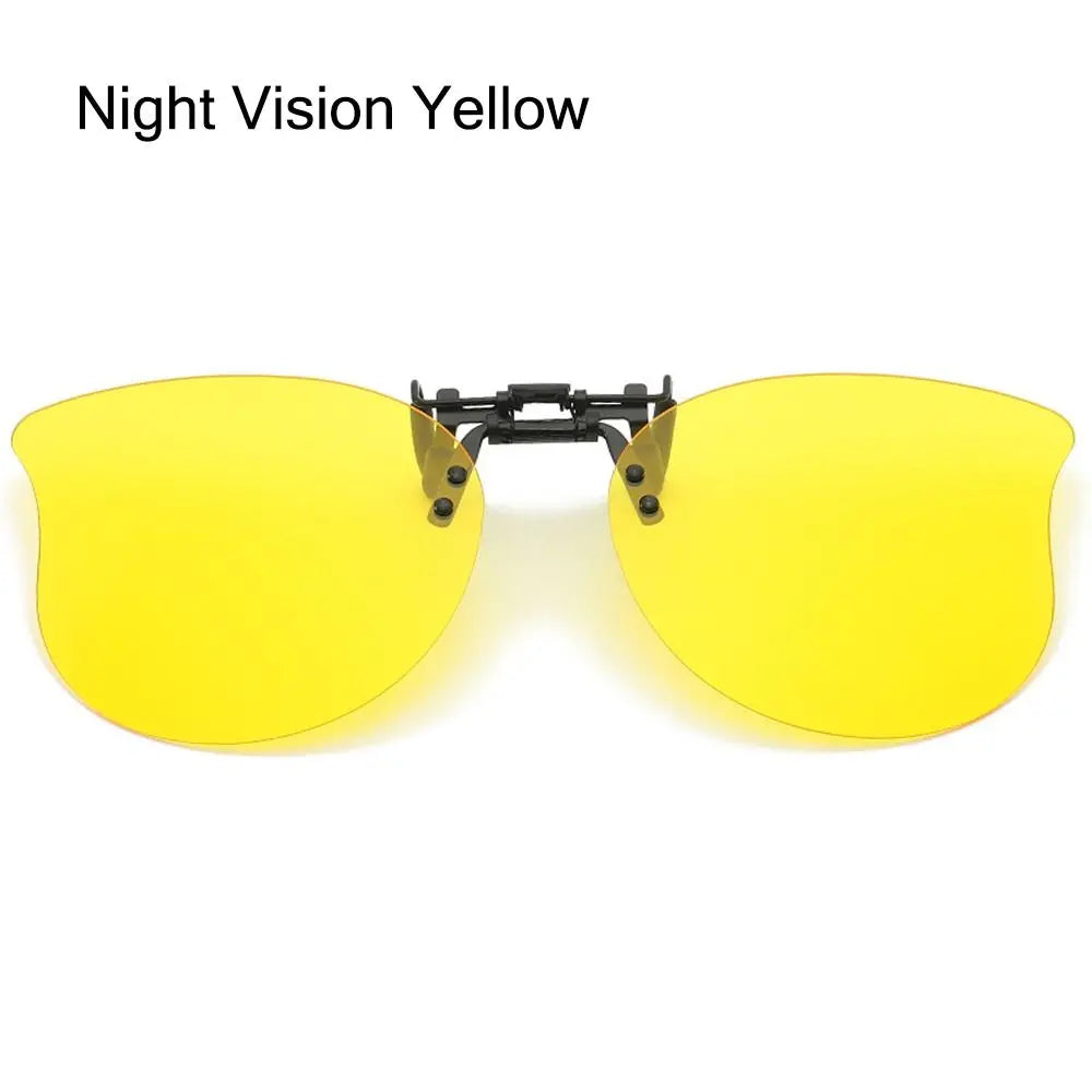 Polarized Clip On Sunglasses Over Prescription Glasses Ultra-Light UV400 Flip Up Sun Glasses Cat Eye Convenient Shades
