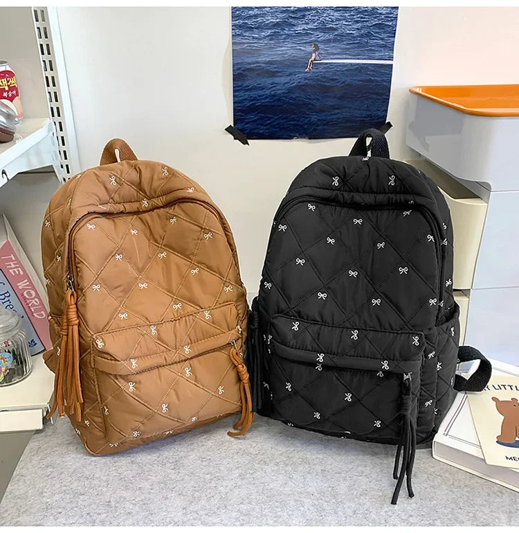 New Large Capacity Children's School Backpack Lightweight Bow Students Schoolbag School Bags Boys Girls Tutoring Bag Laptop Bag
