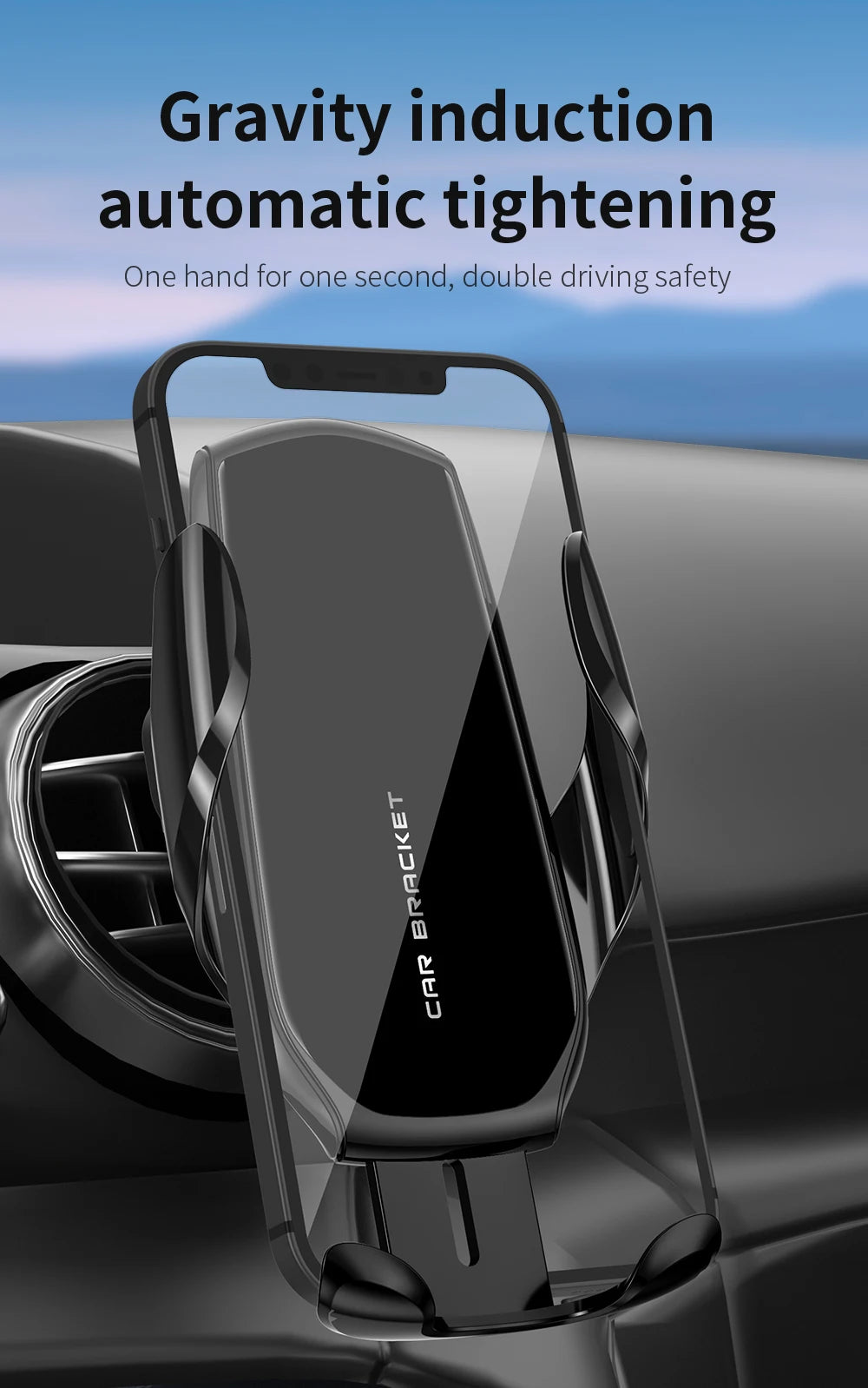 Car Phone Holder Wireless Charging Accessories For Peugeot 4008 2016 2017 2018 -2023 Space Wagon 5008 T87 2017-2023