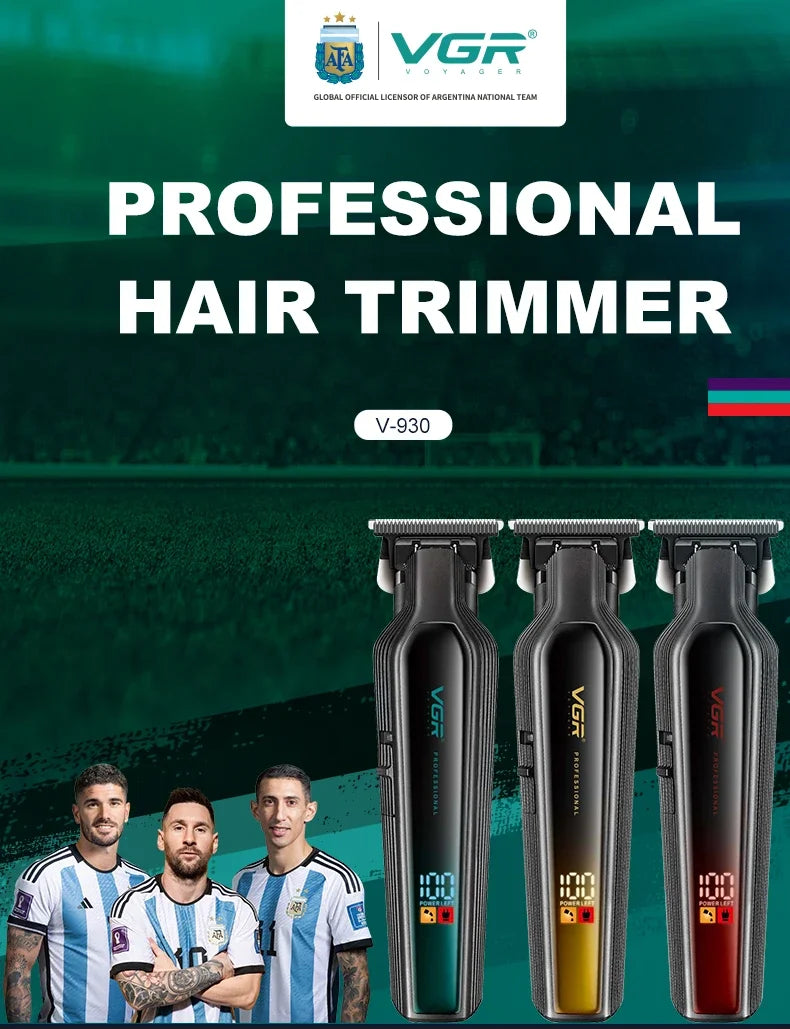 VGR Hair Trimmer Professional Beard Hair Clipper Rechargeable Hair Cutting Machine Electric Trimer for Men V-930