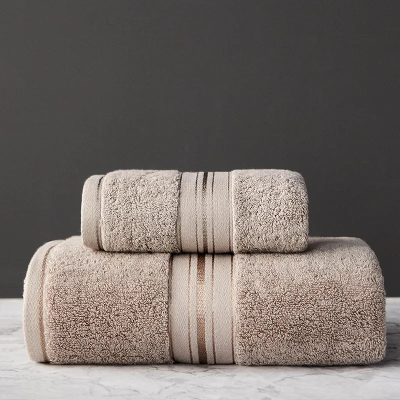 Egyptian Cotton Bath Towels Towels Combed Face Towels Set or Individually Suitable for Sports Travel Home Hotel and Bathroom Use