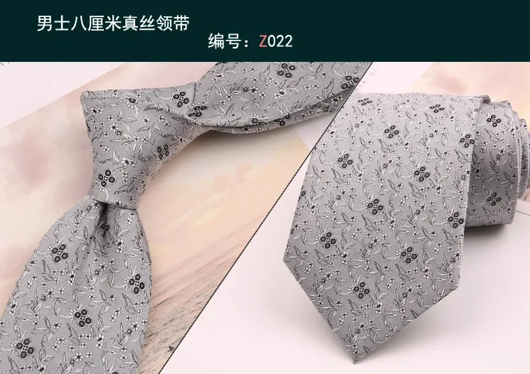 8cm Adult Silk Neckties for Mens Suits Wedding Neck Ties Retro Striped Corbatas Gravata Neckwear Gentleman Gravatas Tie