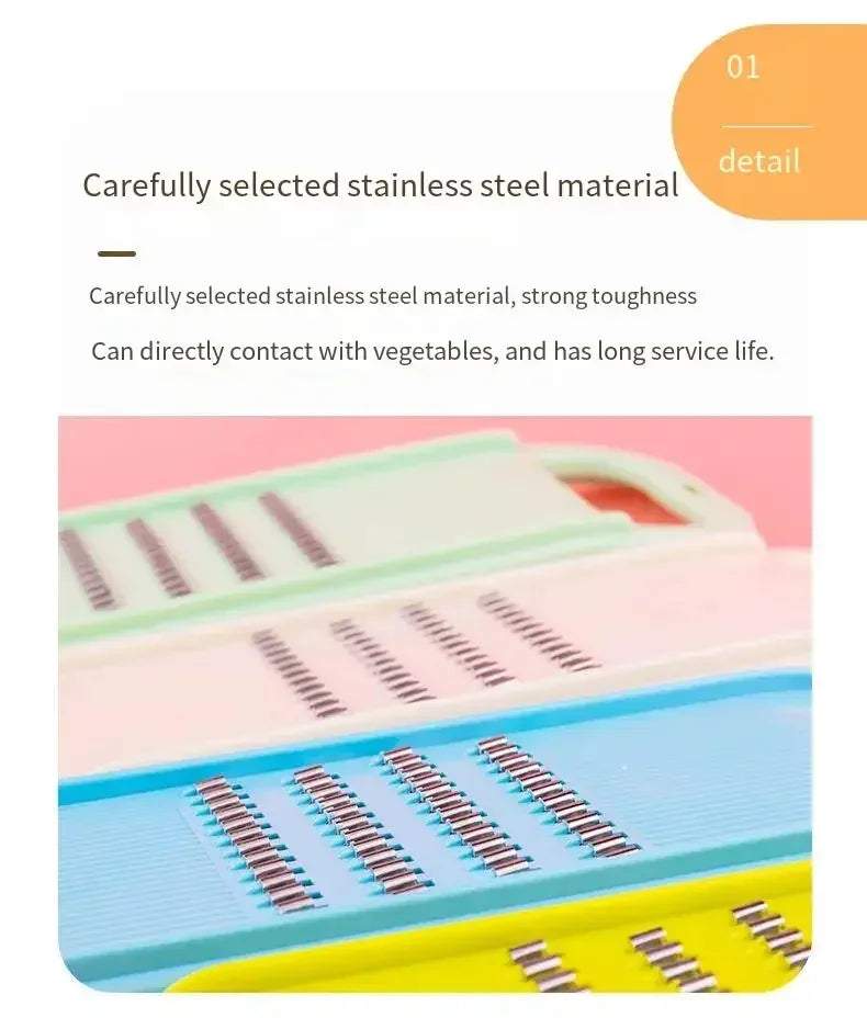 Vegetables Slicer Grater Carrot Cabbage Food Processors Manual Cutter Kitchen Accessories Supplies Useful Things for Home