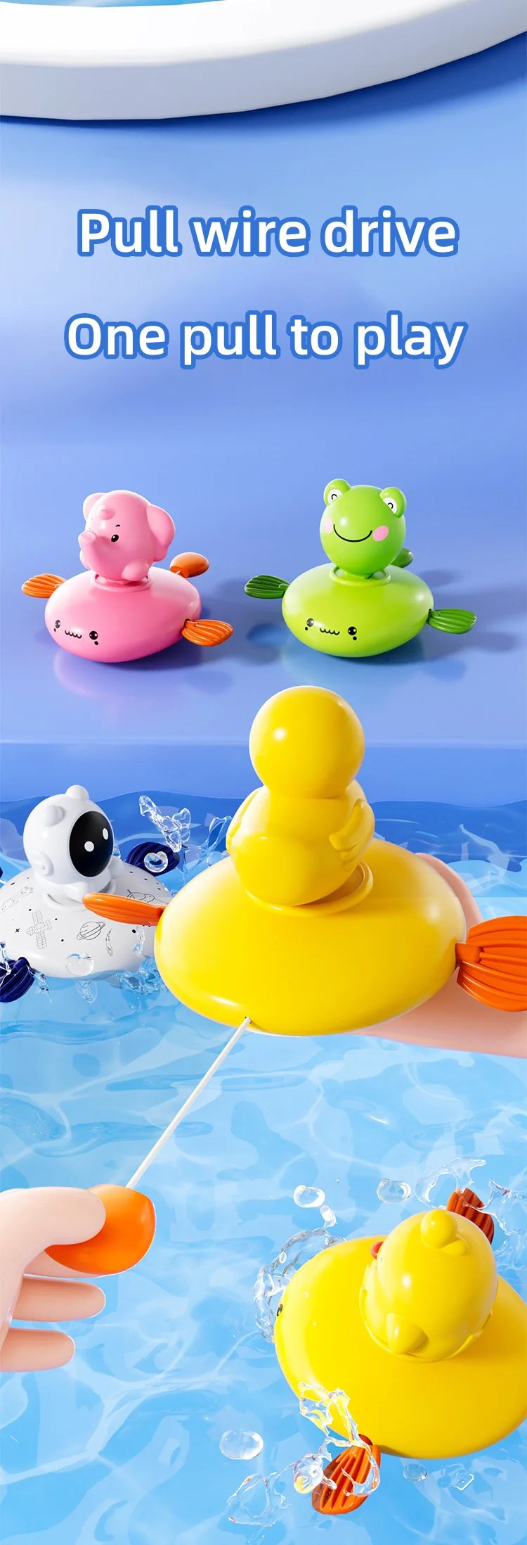 Baby Bath Toys, Children Playing In Water, Frog Water Wheel, Bathroom Bath, Bath Fun Toys