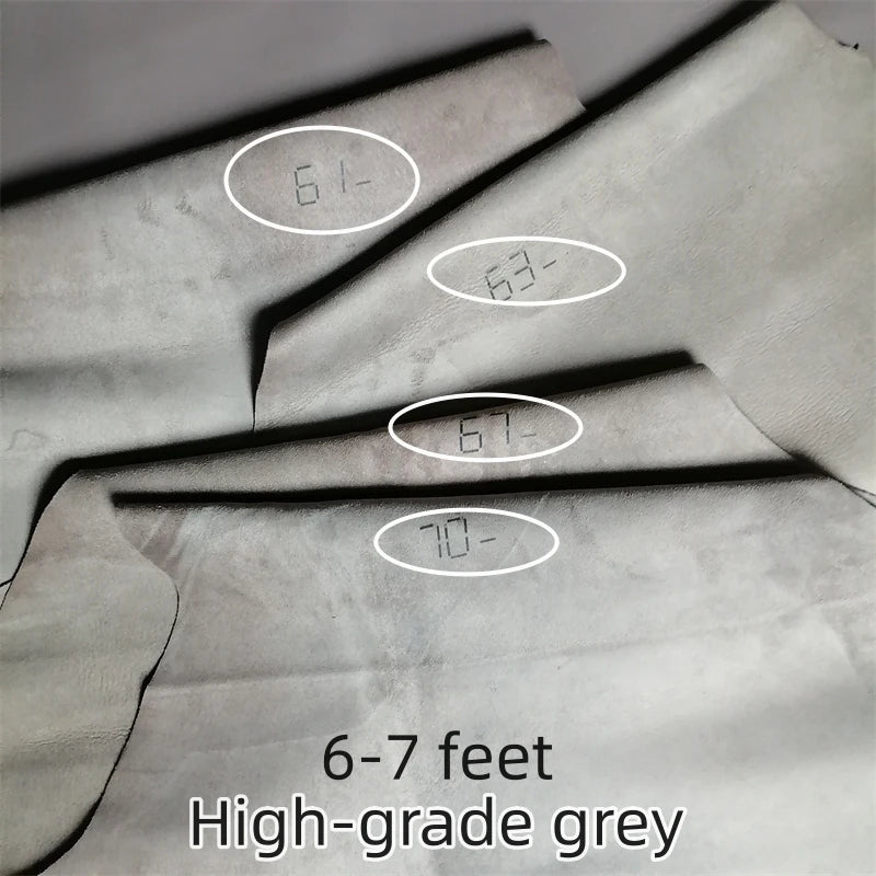 0.5/0.7mm Grey Green Sheepskin. First Layer Leather. Real Leather Fabric. Handmade DIY For Clothes. Whole Sheepskin