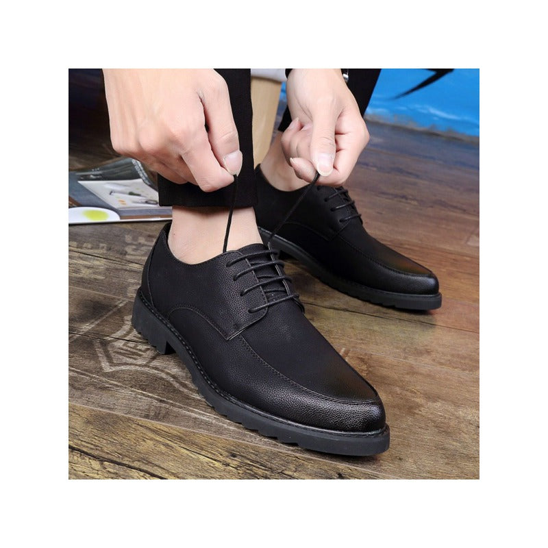 Men's Formal Dress Shoes Simple Lace-up Style