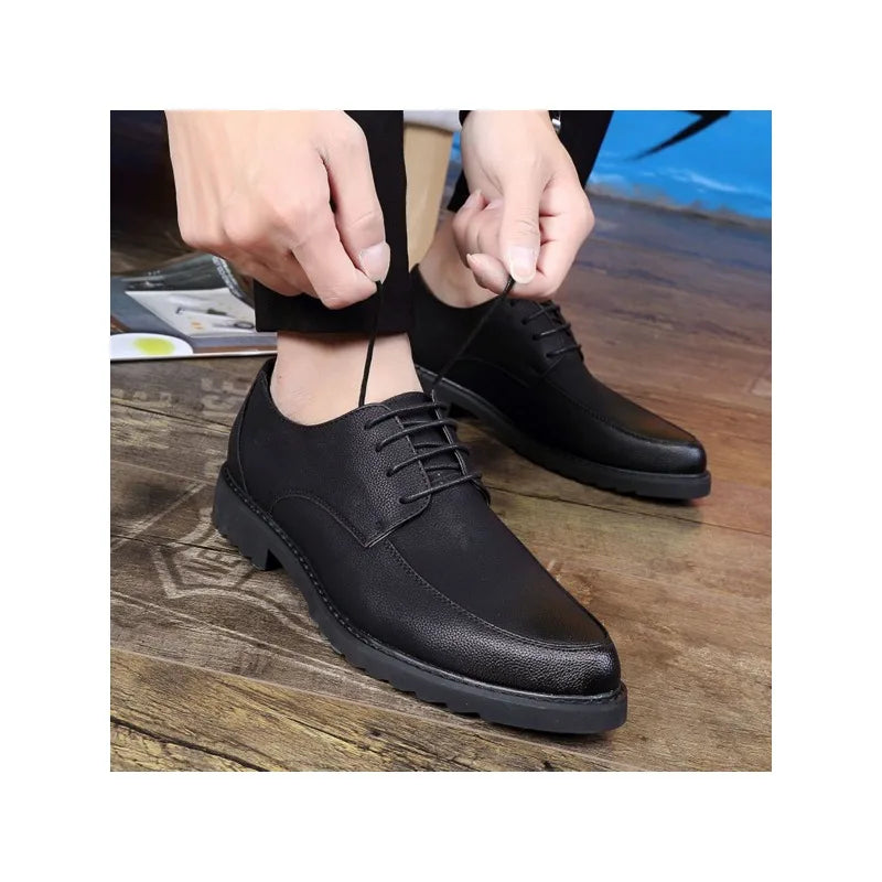 Men's Formal Dress Shoes Simple Lace-up Style