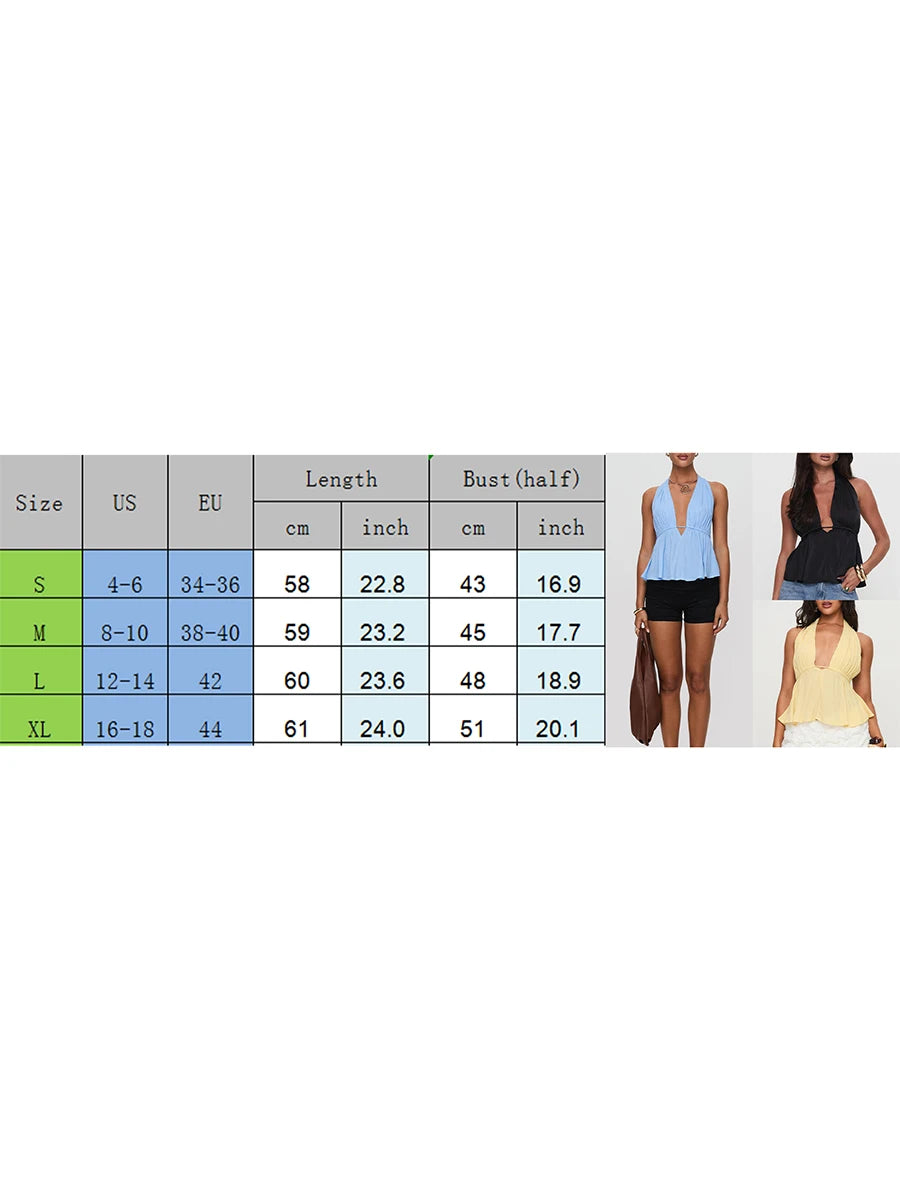 Women Halter Neck Crop Tops Sexy Tie-up Sleeveless Backless Tank Tops Solid Color Summer Vest Female Camisoles for Club Party