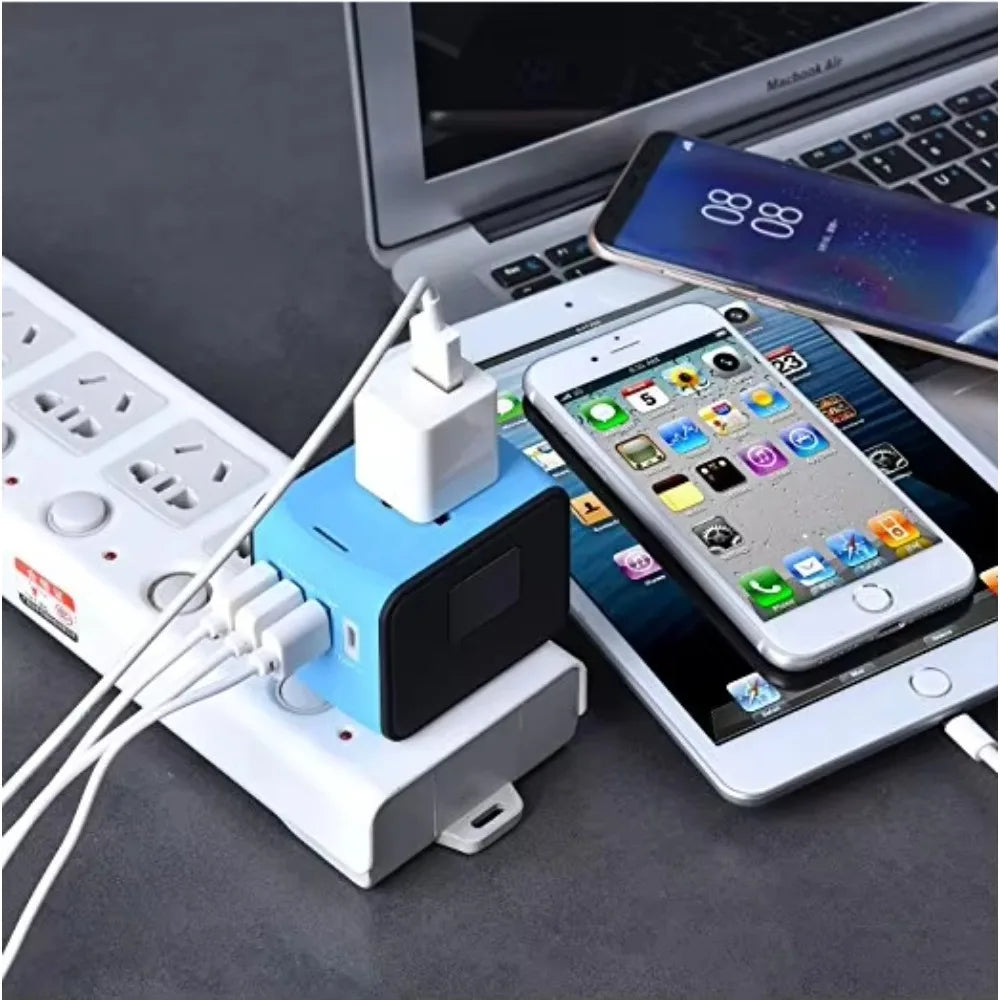 Travel Bag Electronic Gift Bag Adapter Plug Type C Travel Adapter Universal AC Socket Hot 3 Port USB Adapter all in one