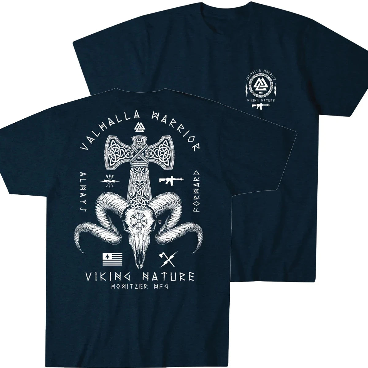 Til Valhalla Warrior Spirit Battleborn Military Grunt Tactics T-Shirt 100% Cotton O-Neck Short Sleeve Casual Mens T-shirt