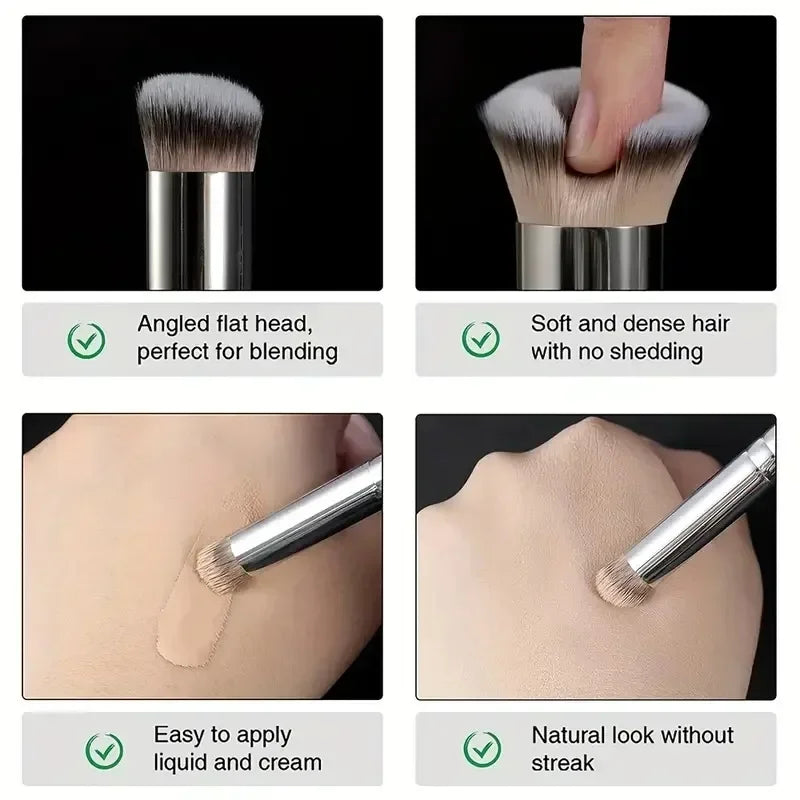 Foundation Concealer Brush Premium Contour Blusher Brushes Flawless Under Eye Dense Face Makeup Brush for Blending