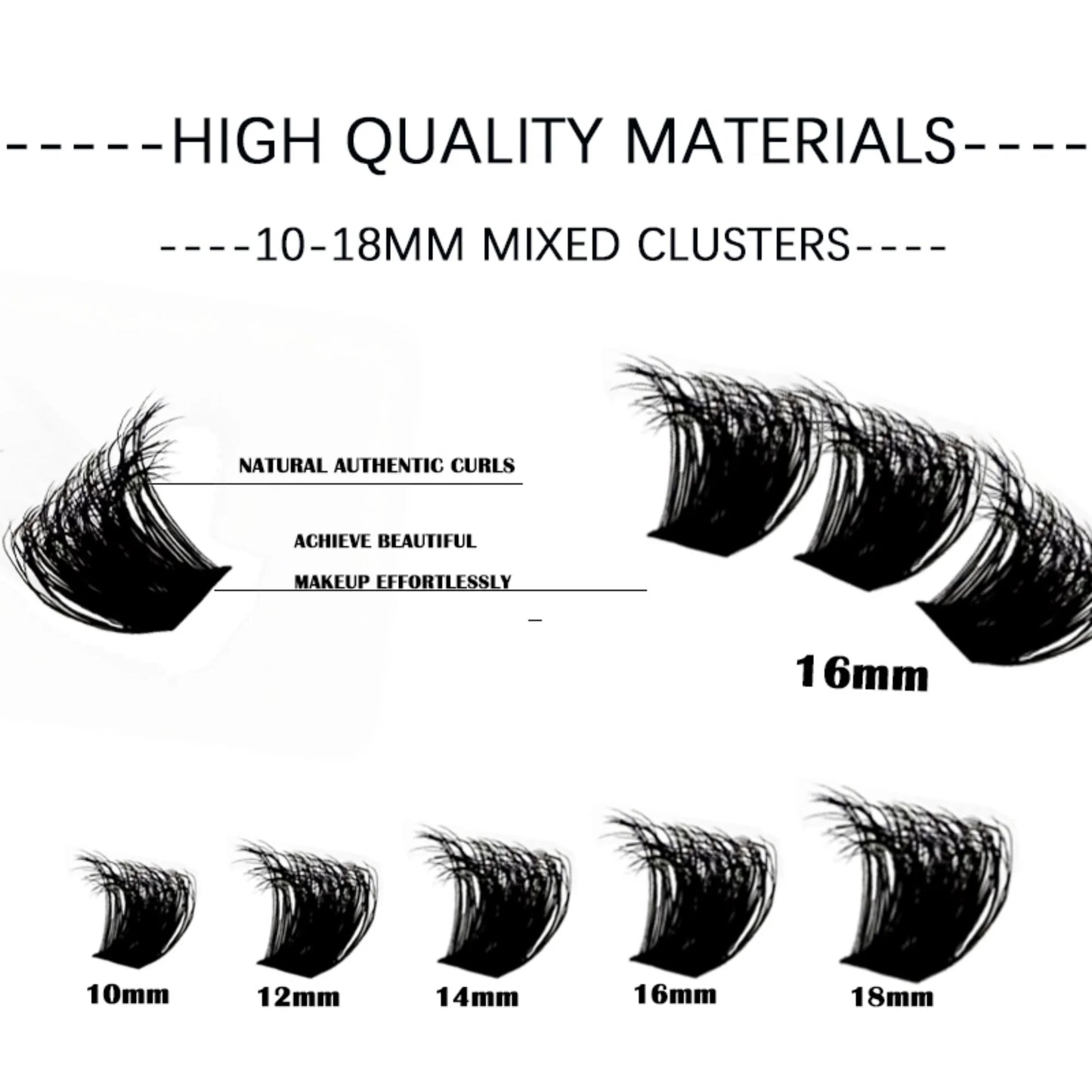 150D/100D/80D/50D Mink Eyelashes 1 Box/14 Rows Natural DIY Eyelash extension 3D Russia Individual Eyelash Cluster Lashes Cilia