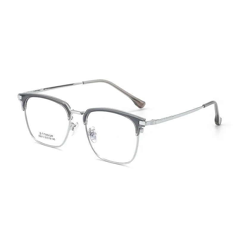 Metal Glasses Frames Business Retro Square Men's Frames Ultra-light And Versatile Optical Prescription Frames For Men 68815L