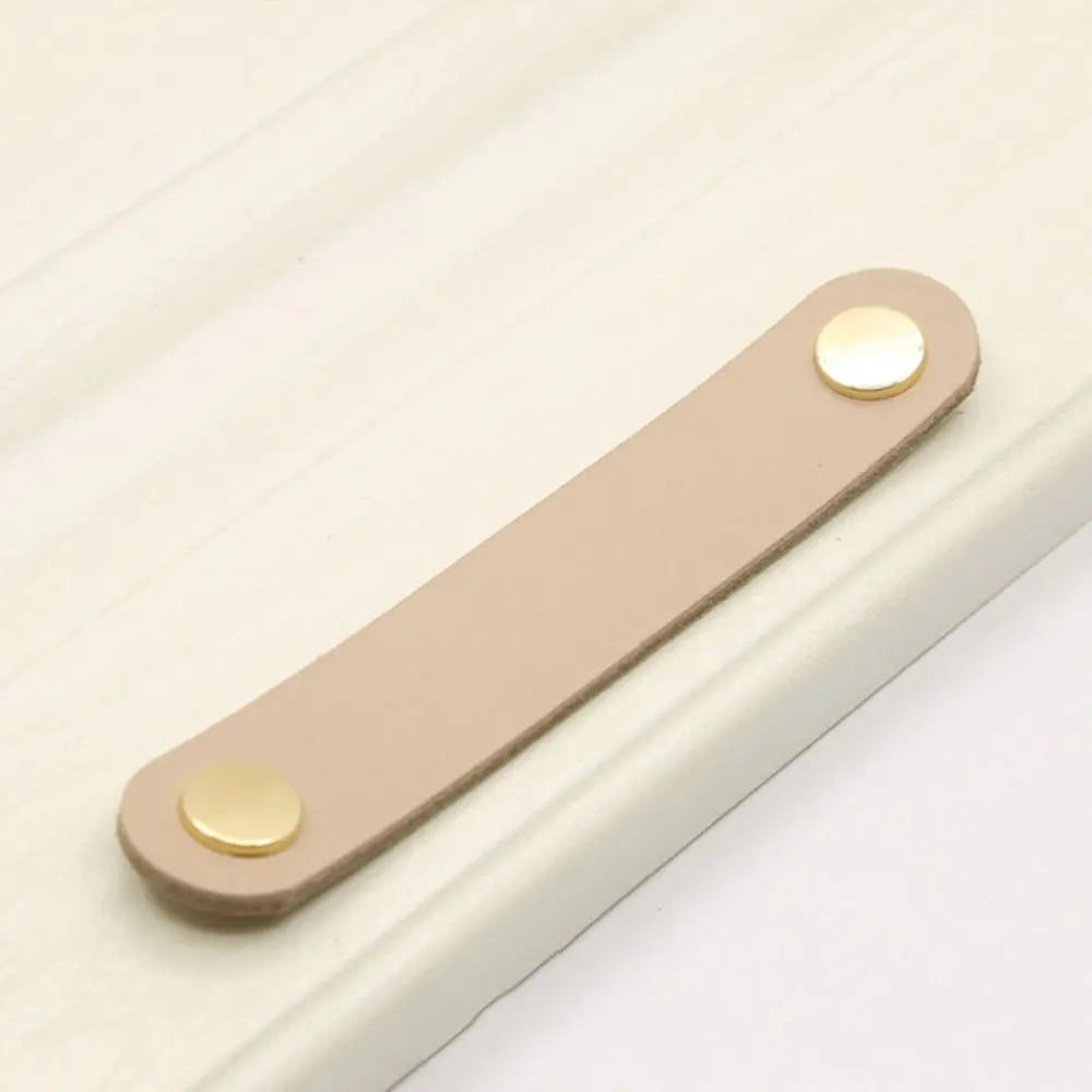 Children's Furniture Hardware Kitchen Wardrobe Cabinet Environmentally Drawer Handle Door Pulls Furniture Knobs Leather Handle