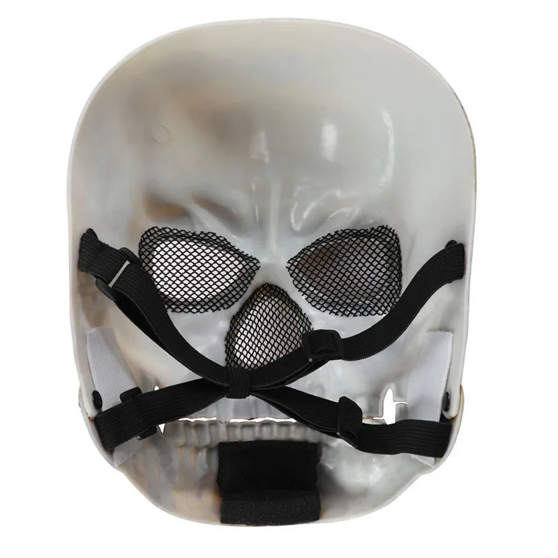 1pcs Moving Mouth Skull Mask Halloween Movable Props Scary Horror Character Props Halloween Holiday Party Masquerade Decoration