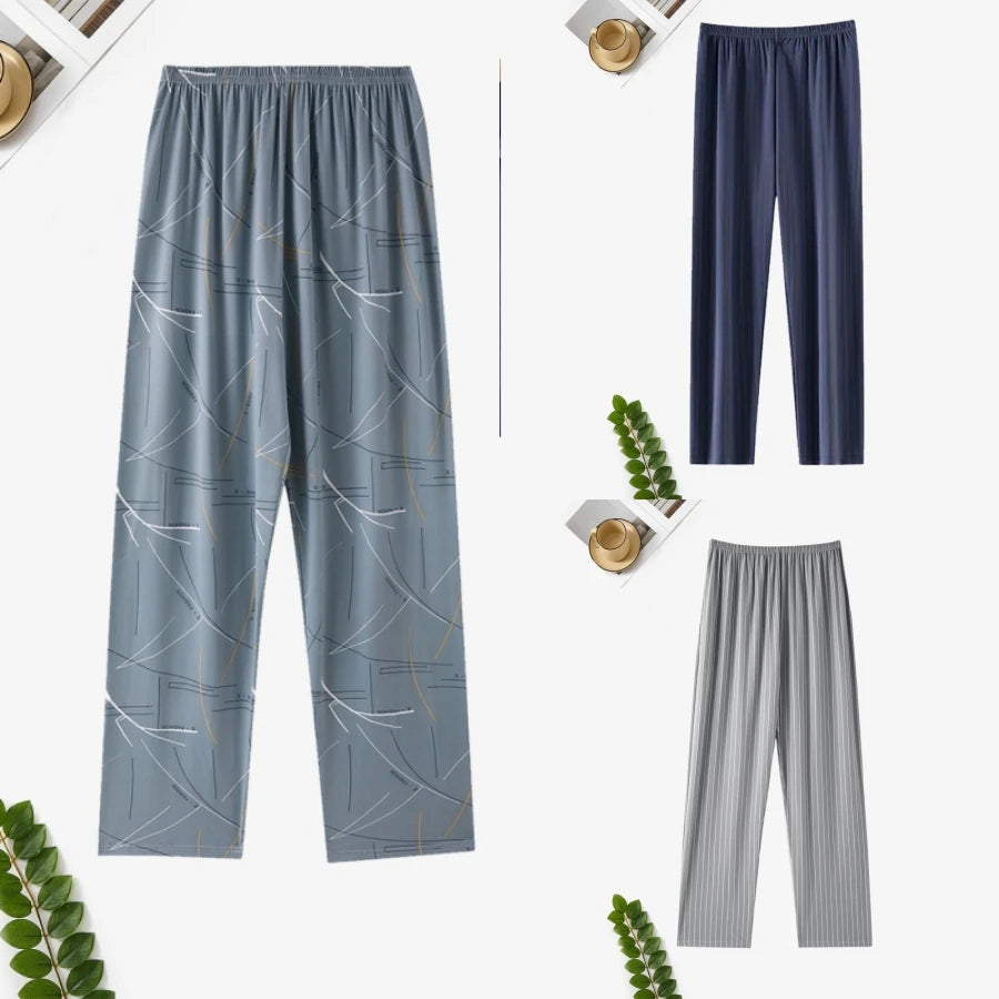 Pajama Pants Men's Spring and Autumn Loose Casual Trousers Home Pants Men's Home Pants Can Be Worn Outside