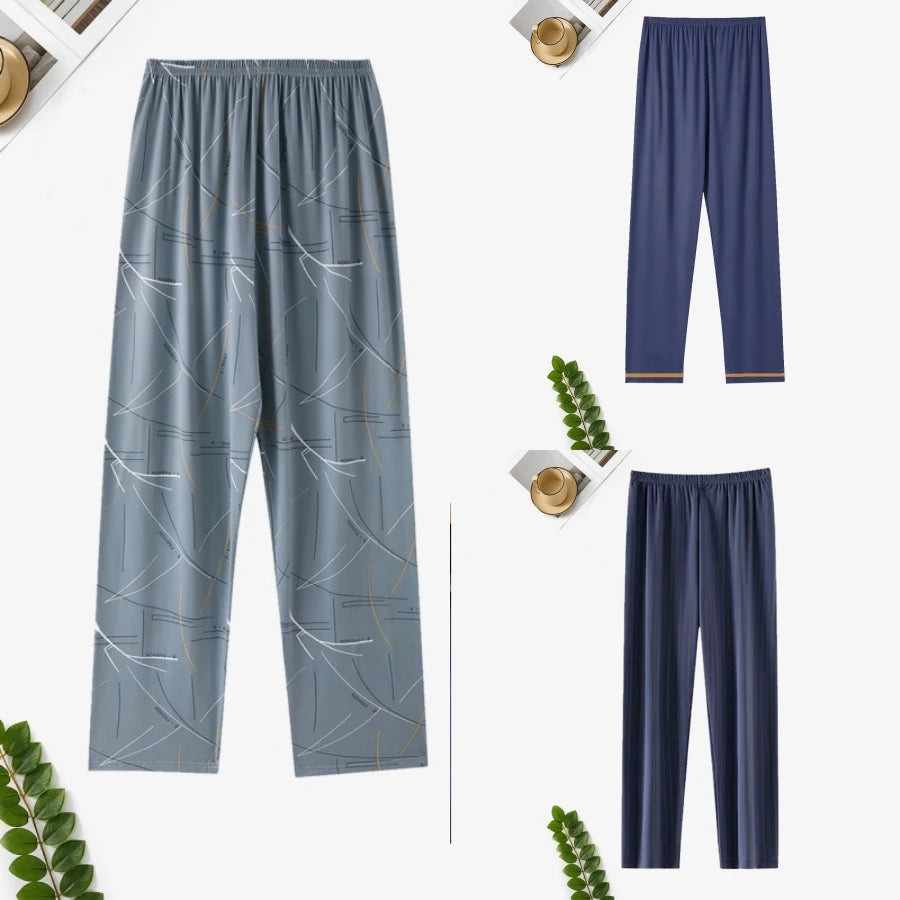 Pajama Pants Men's Spring and Autumn Loose Casual Trousers Home Pants Men's Home Pants Can Be Worn Outside