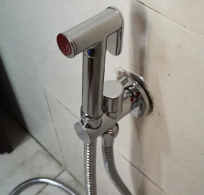 Brass Hand held black Bidet Shower set  Perforating Toilet Jet Cleaner Portable brushed gold and gray Bidet Shower Head BD01