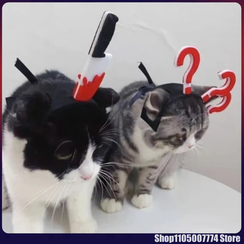 Pet Costume Funny Headwear for Cat Puppy Dog Halloween Photography Props Party Supplies Pet Accessories