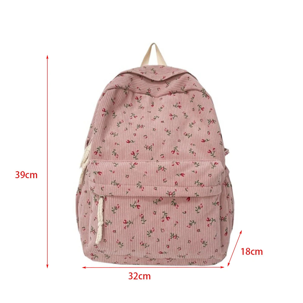 New Large Capacity Children's School Backpack Lightweight Floral School Bags Students Schoolbag Boys Girls