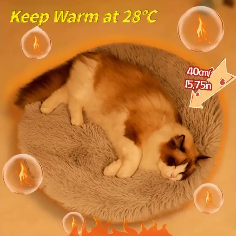Pet Heating Pad, Electric Warm Mat for Cats and Dogs, Thermostatic & Waterproof, Chew-Resistant & Shock-Proof,  Pet Heater Bed