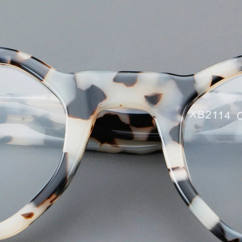 2024 New Plate Glasses Frames Retro Polygonal Men And Women Glasses Frames Round Frame Optical Prescription Glasses Frames 2114