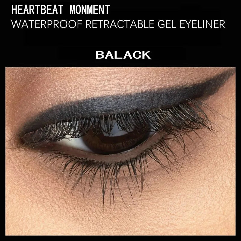 1-3pc Waterproof Black Eyeliner Pencil Smudge-proof Long-lasting Dark Brown Cream Gel Eye Liner Pen Beginner-Friendly Eye Makeup
