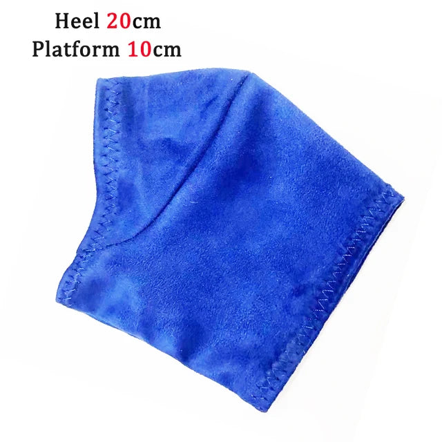 Women Boots Protection Shoes Wear-Resist Shoes Cover High Heels Nightclub Heels Cover Pole Dancing  Cover Feet Protectors Black