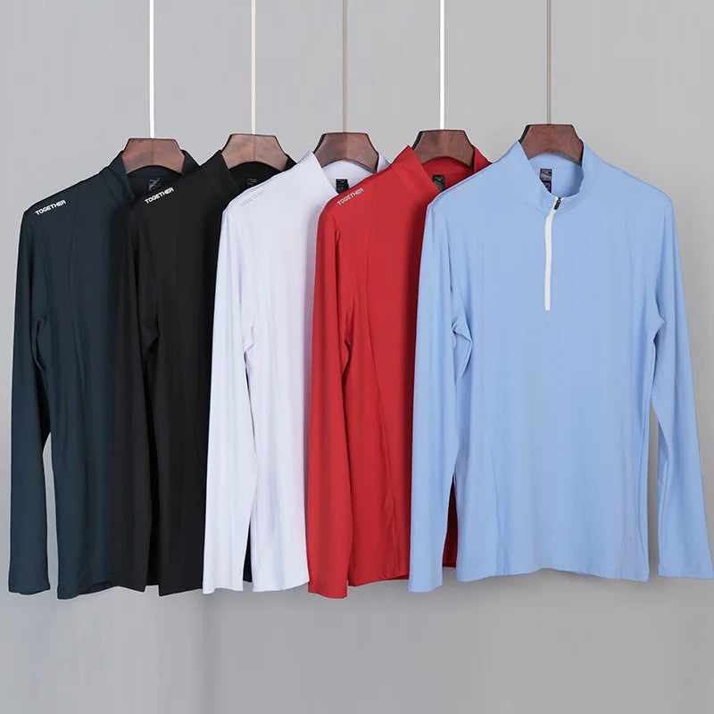 Autumn winter Compression Long Sleeve Men Running Fitness T shirt elastic Quick Dry comfort Sports Bodybuilding Training Shirts