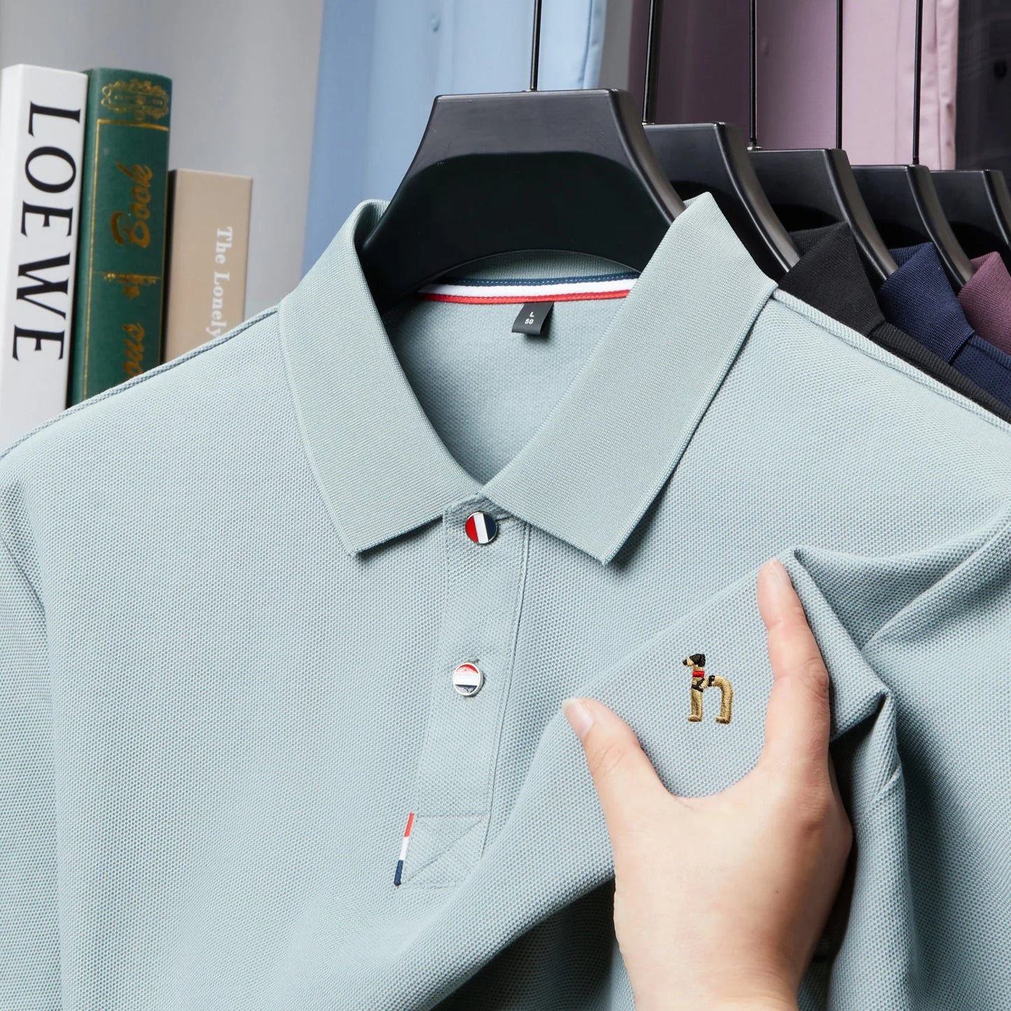 100% pure cotton Men's Polo T-shirt New Style Summer Cozy Skin-friendly Luxury high-end Commuting Short Sleeve Custom embroidery