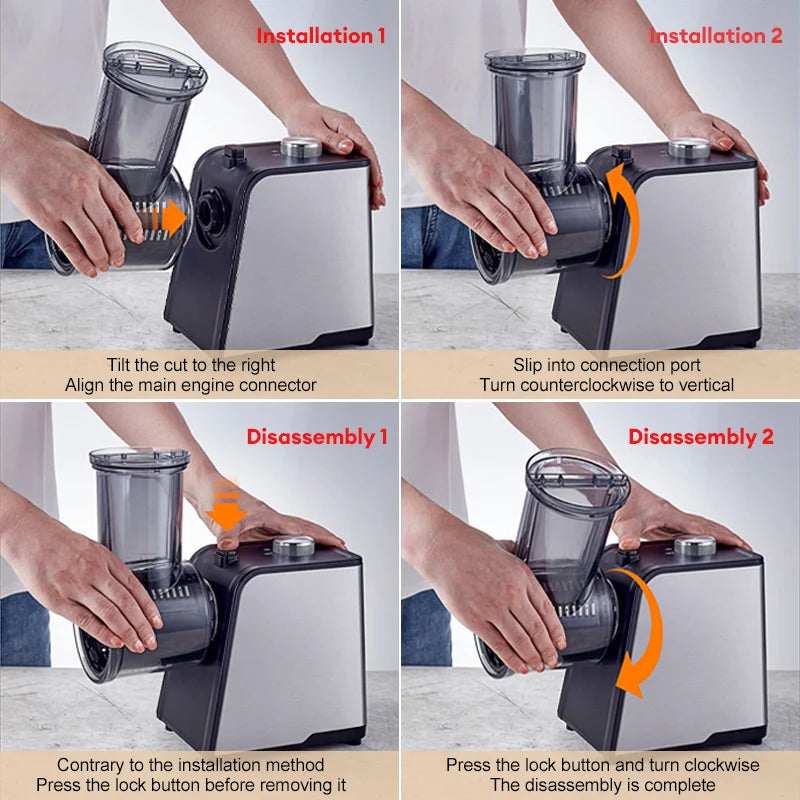 Electric Vegetable Chopper - Powerful Kitchen Salad Machine for Effortless Slicing, Dicing, and Cutting of Fruits, Vegetables