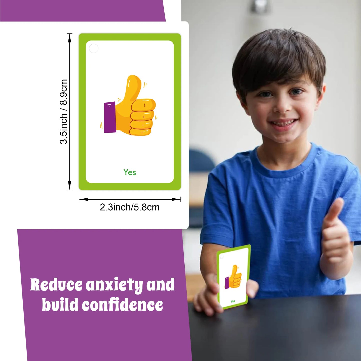 Bview Art Autism Communication Cards for Kids Nonverbal Visual Learning Tools Special Needs Cognitive Prompt Cards