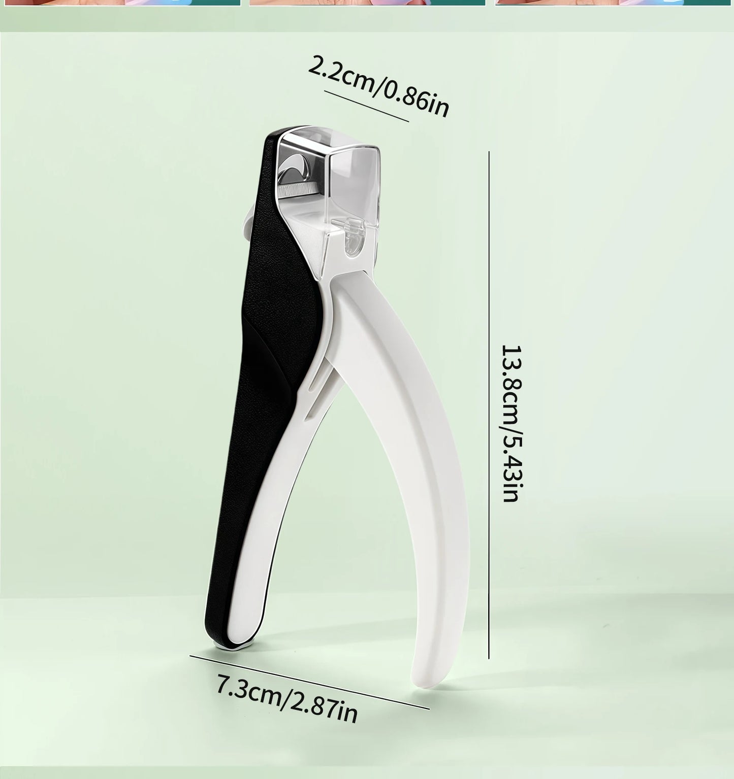 Nailpop Nail Clippers for Acrylic Nails Cutter False Nail Tips Clipper Stainless Steel Blade Manicure for Salon Home Nail Art